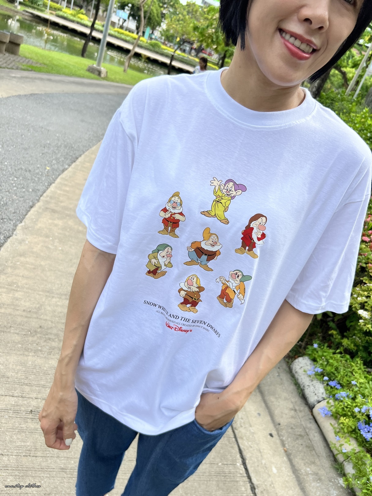 泰國俏皮七個小矮人T (白)