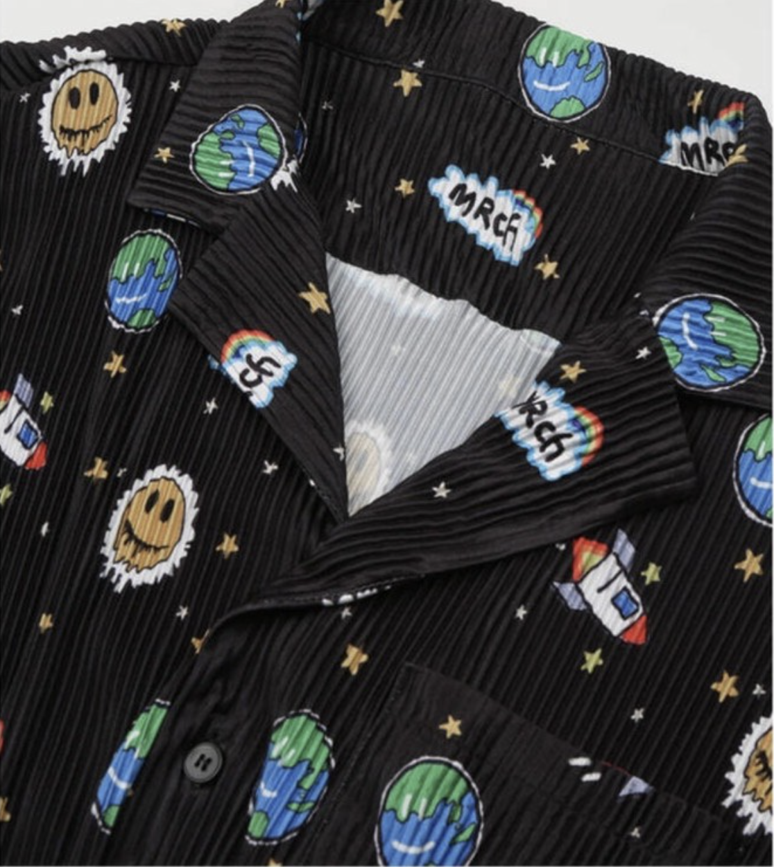 韓國代理品牌 Misterchild 百摺滿版圖案睡衣套裝 套裝 笑臉 睡衣 百摺套裝 塗鴨