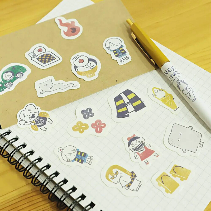 Kitera x Furukawashiko Washi Sticker Pack－Hey,KITARO Series (Japanese Stationery Brand)