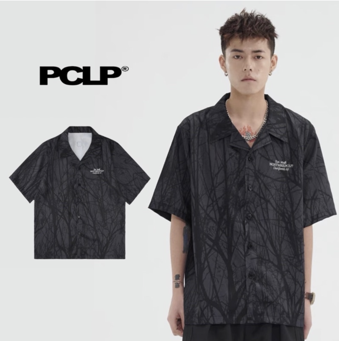 PCLP (SALE) 新銳設計師品牌 荊棘暗紋滿版襯衫 荊棘 滿版 襯衫