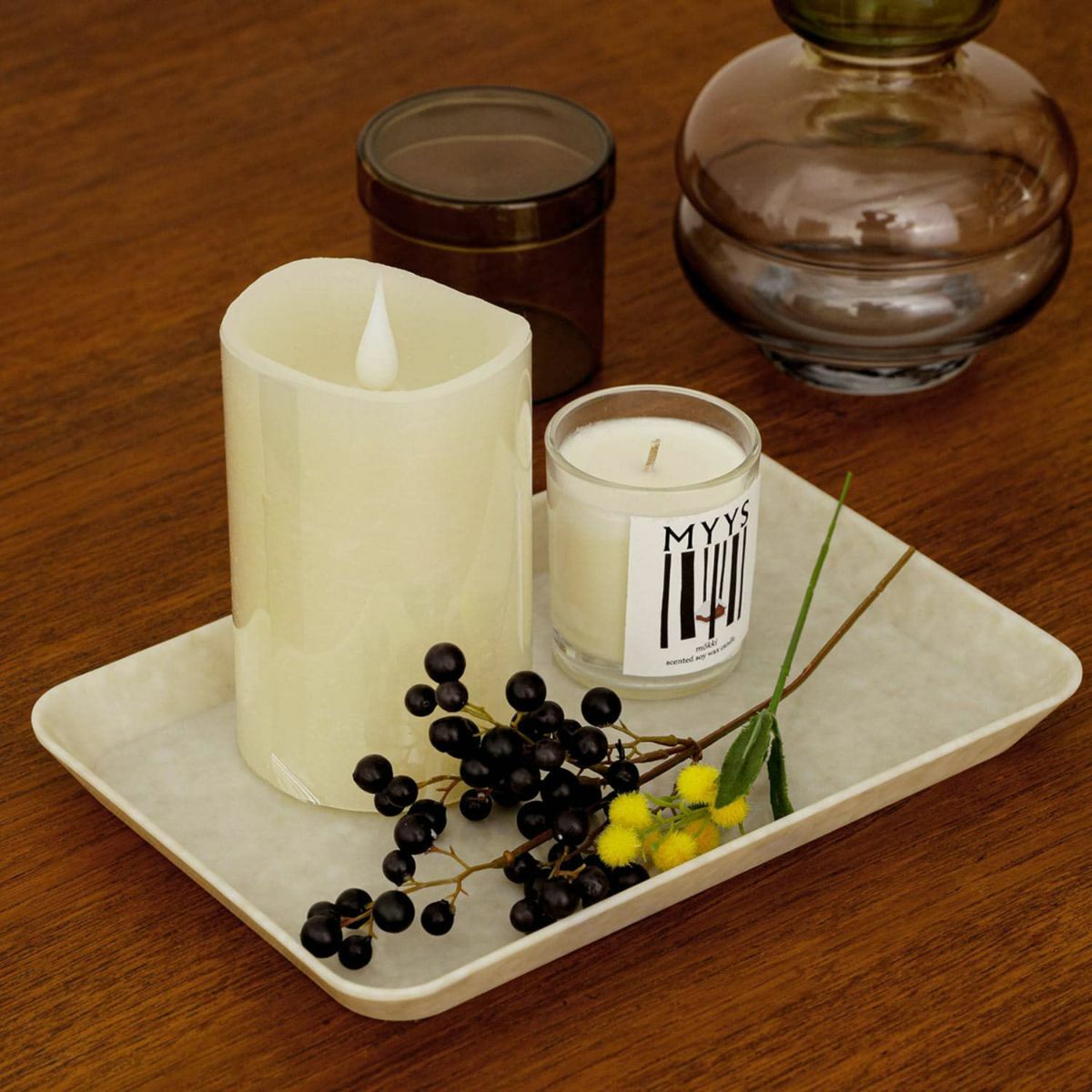 Penco 大理石紋置物收納盤 大方盤｜日本HIGHTIDE