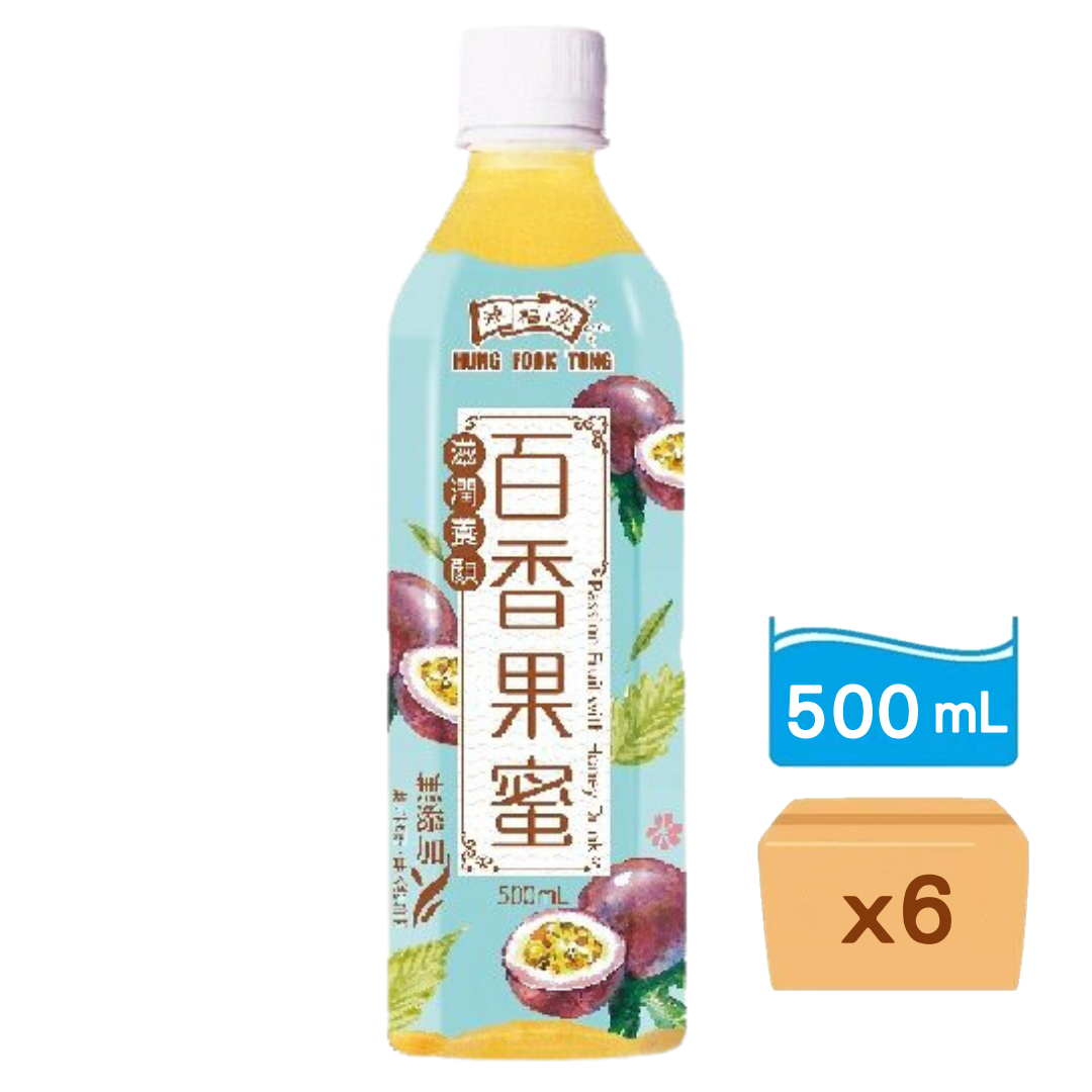 鴻福堂-百香果蜜 500ml x 6樽