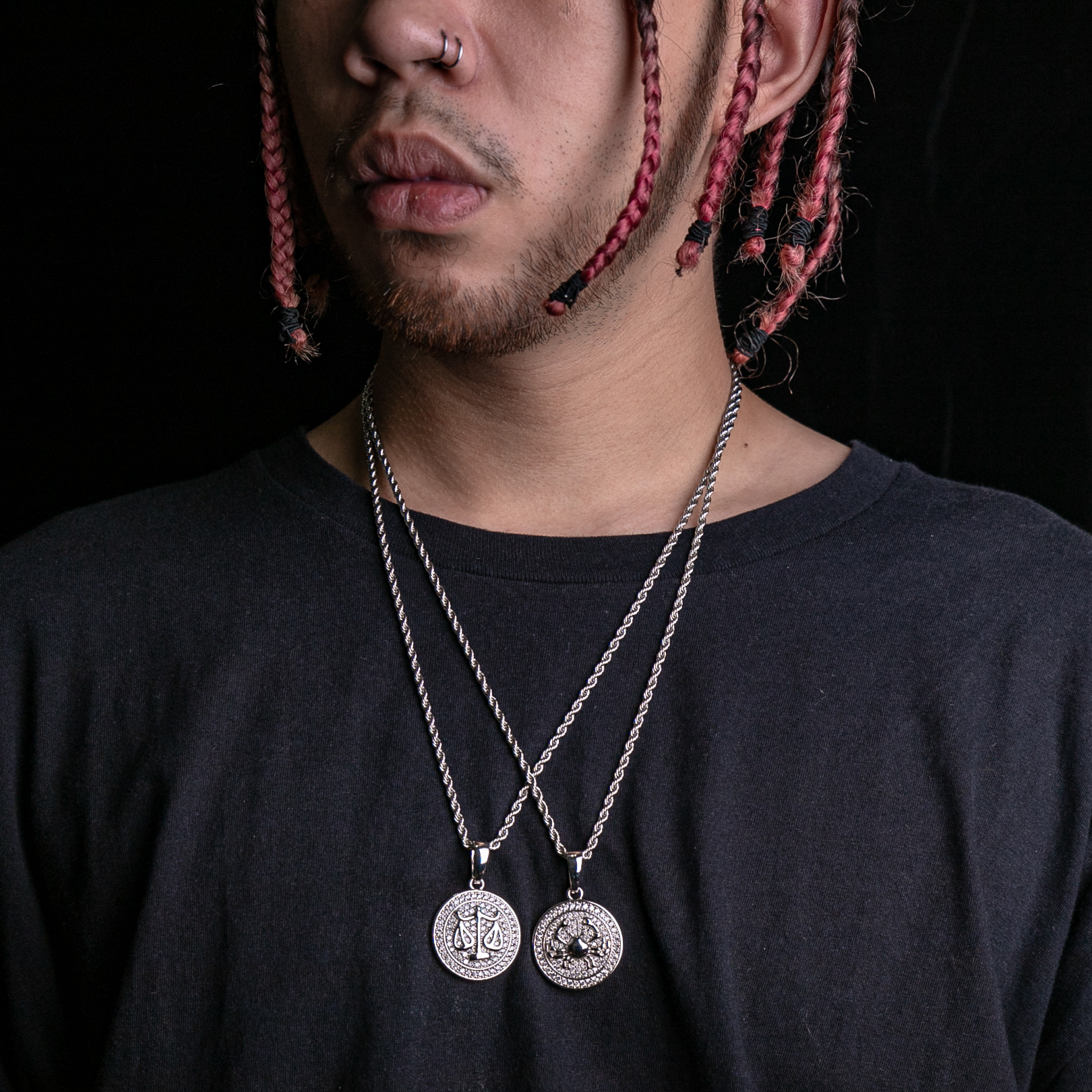 滿鑲十二星座墜飾