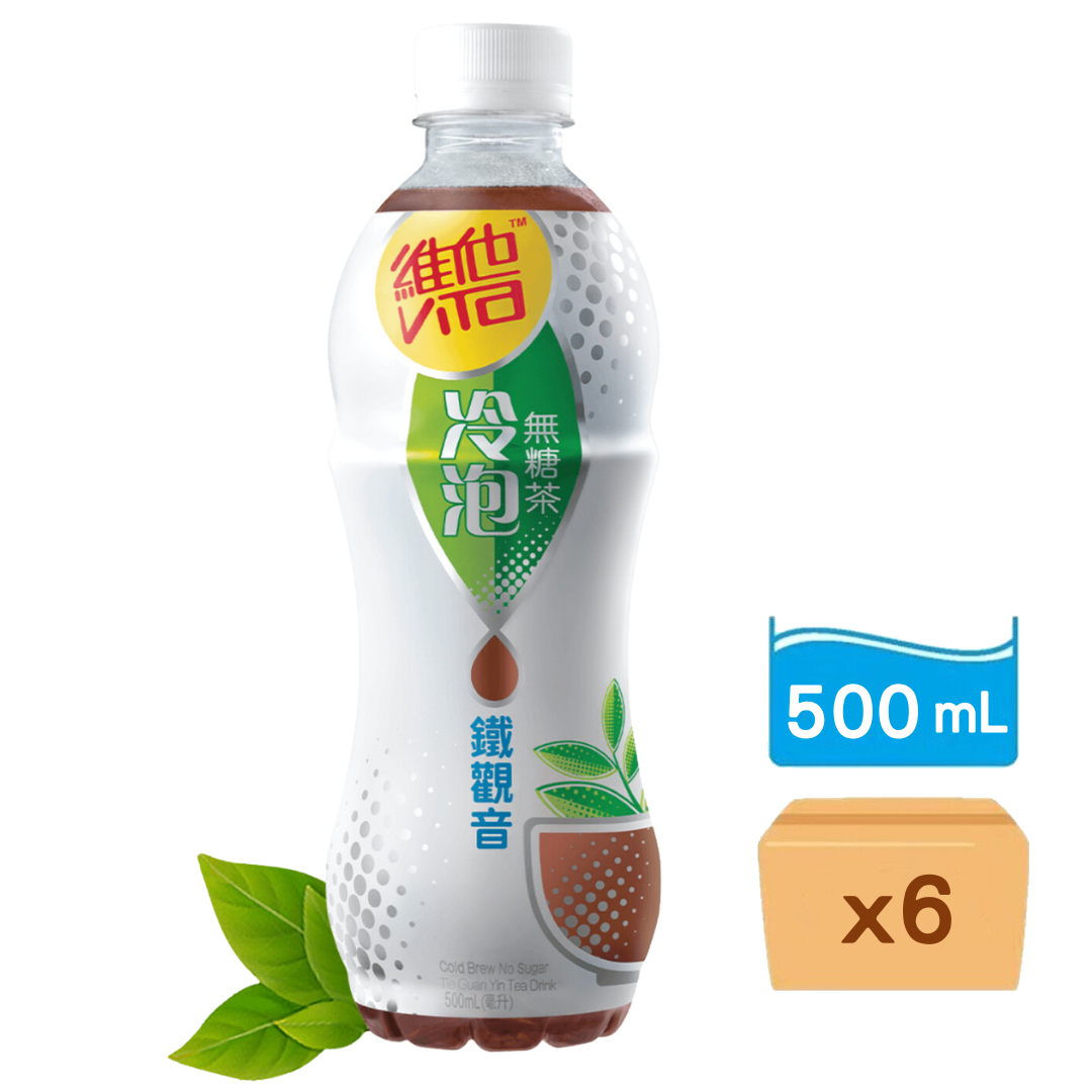 維他冷泡無糖茶-鐵觀音 500ml x6支