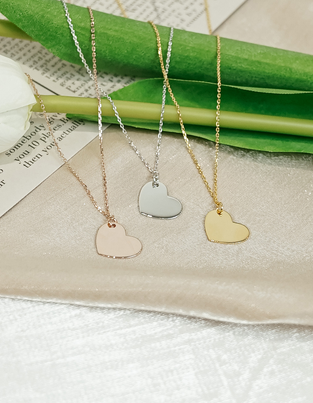 925 純銀胖胖愛心項鍊