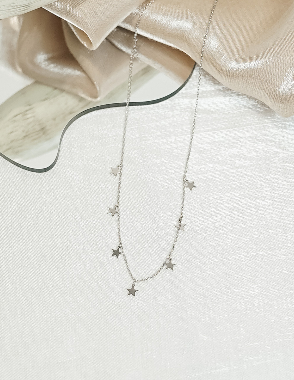 925 純銀迷你五角星排列項鍊