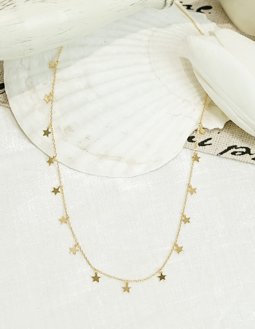 925 純銀五角星排列項鍊