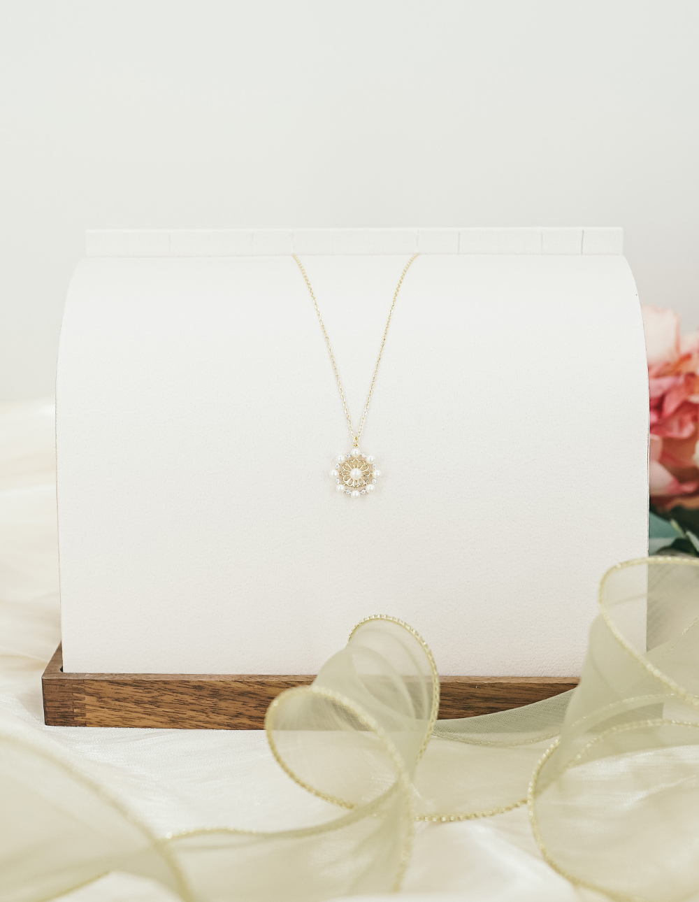 925 純銀珍珠羅盤項鍊