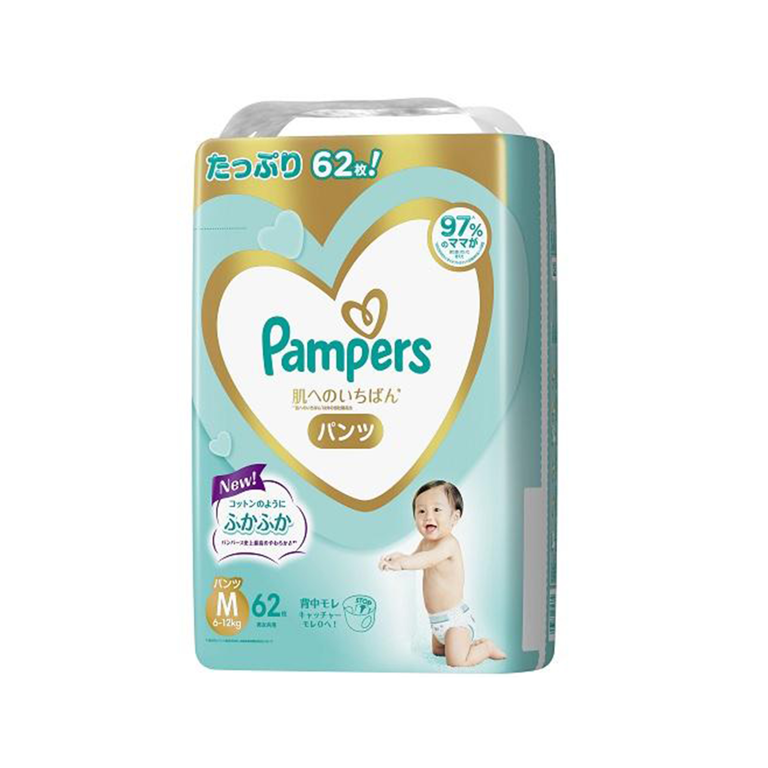 Pampers 幫寶適 - Pampers Ichiban 拉拉褲 中碼 PM62片 (日本本土版)