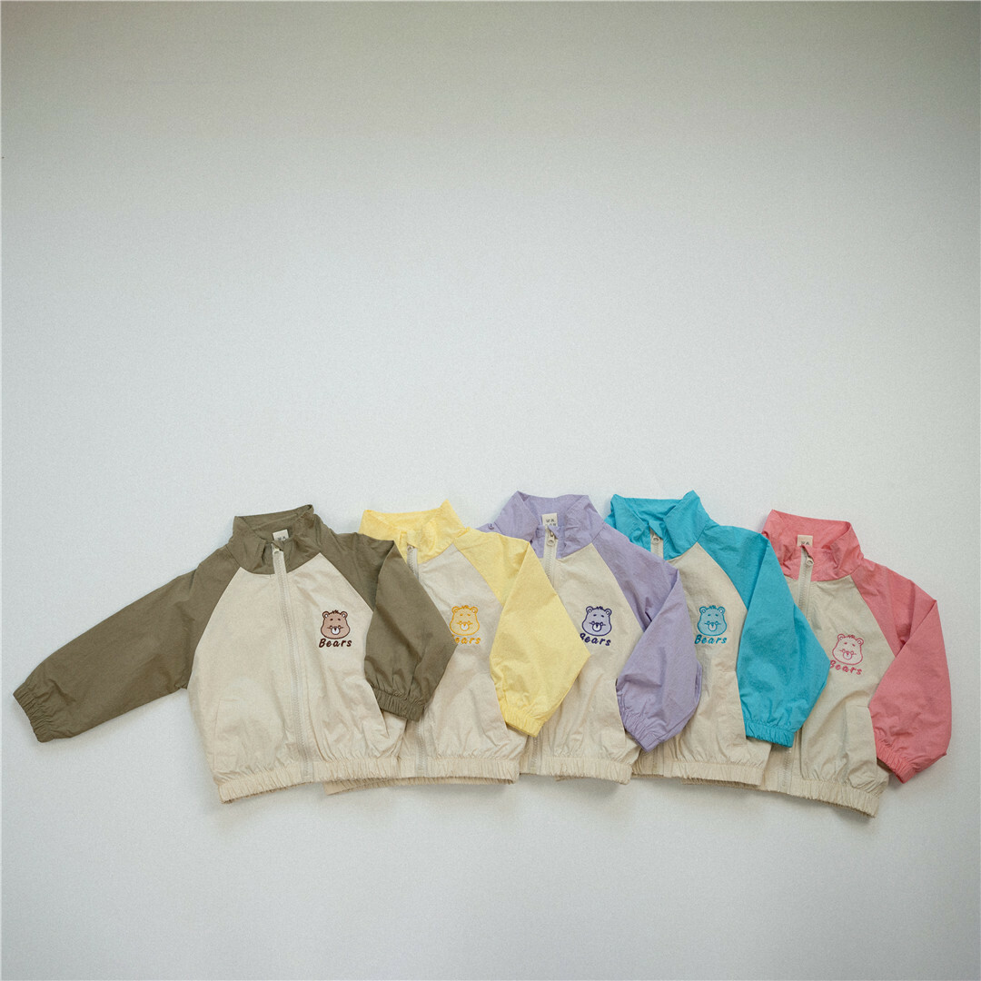 拼色糖果熊外套