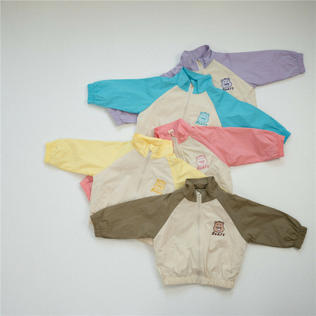 拼色糖果熊外套