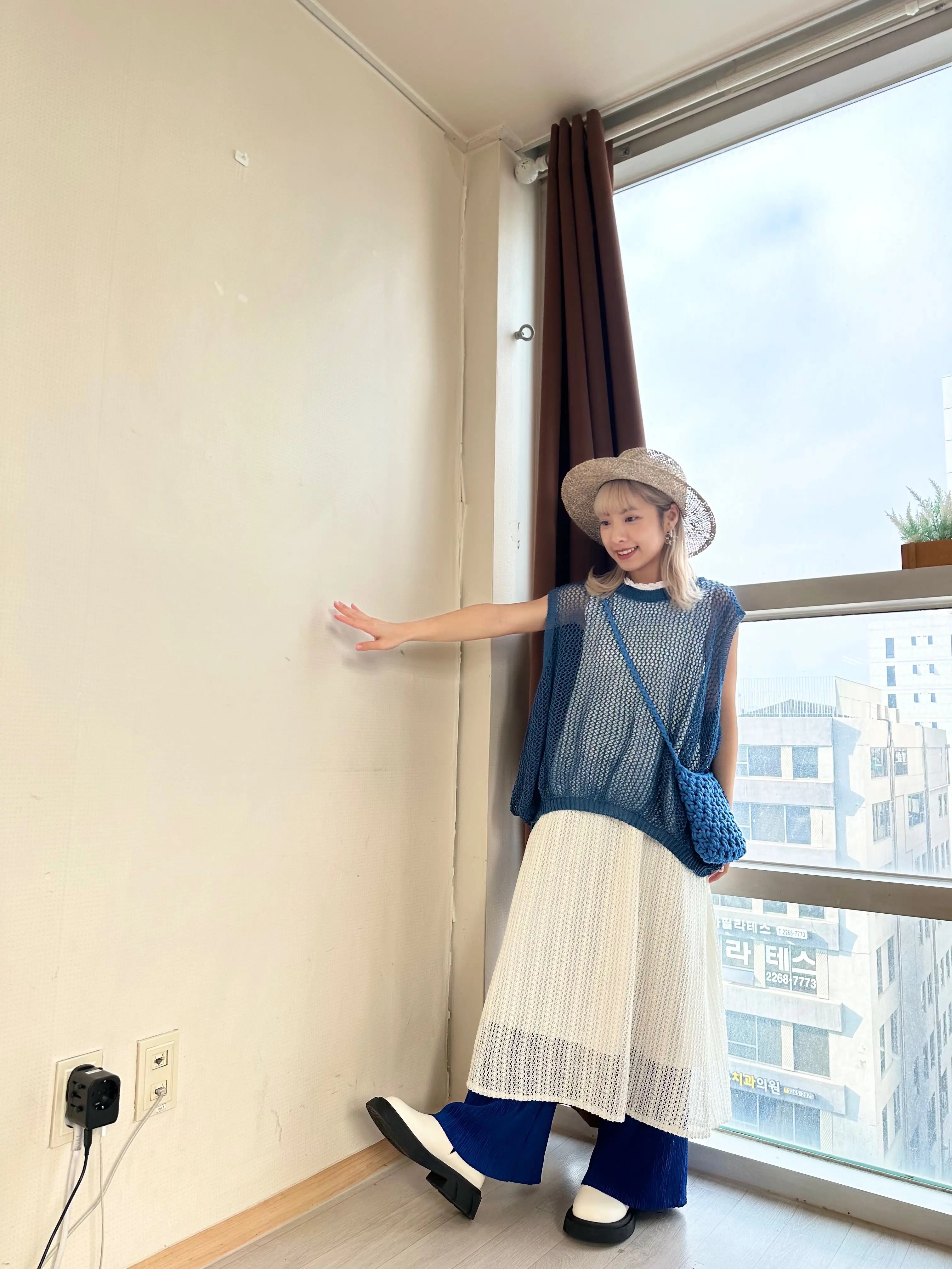 網網修PATPAT長背心（BLUE)