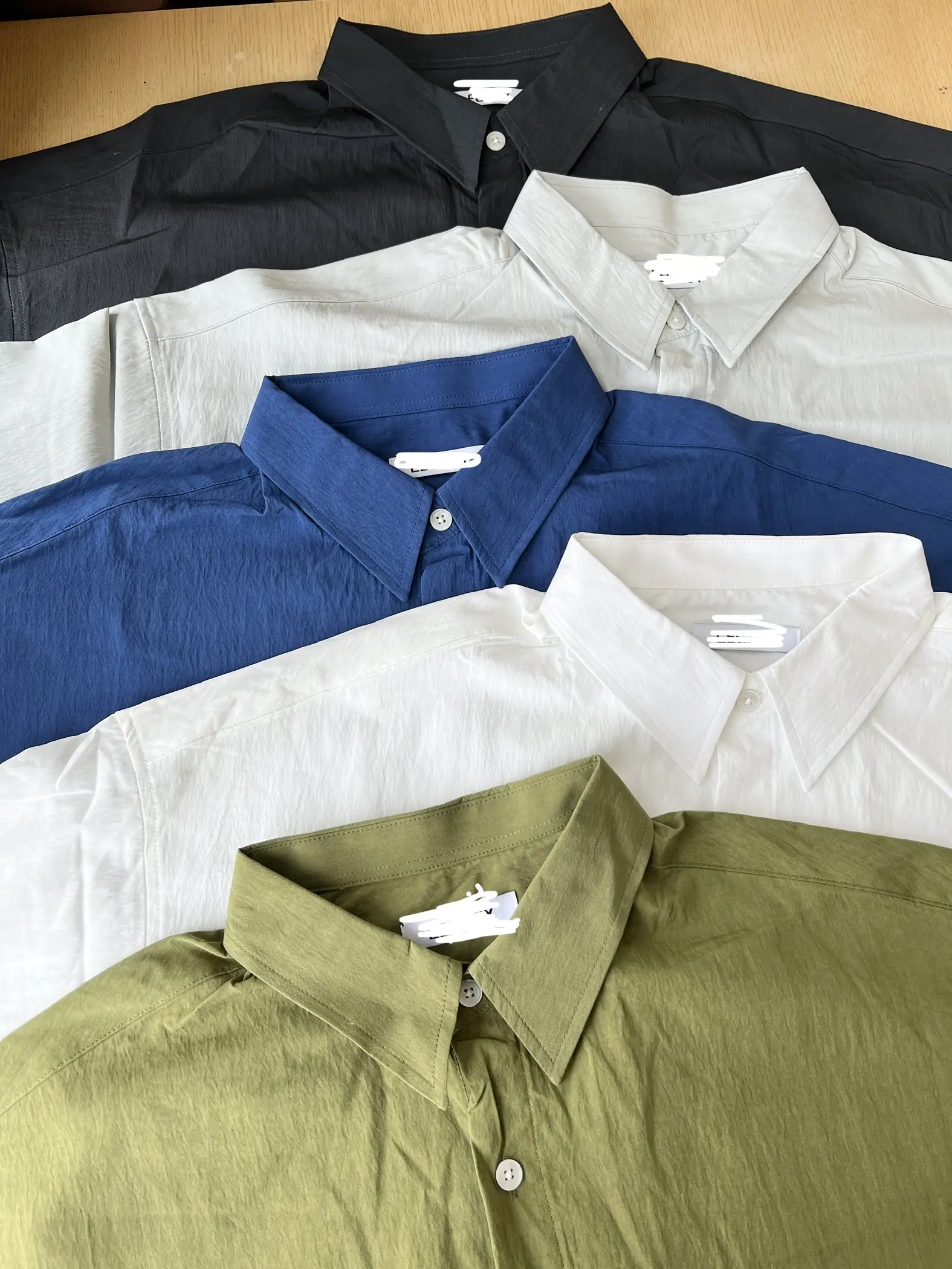 五色入！必買薄身索索料OVERSIZE 裇(GREEN/ BLUE)