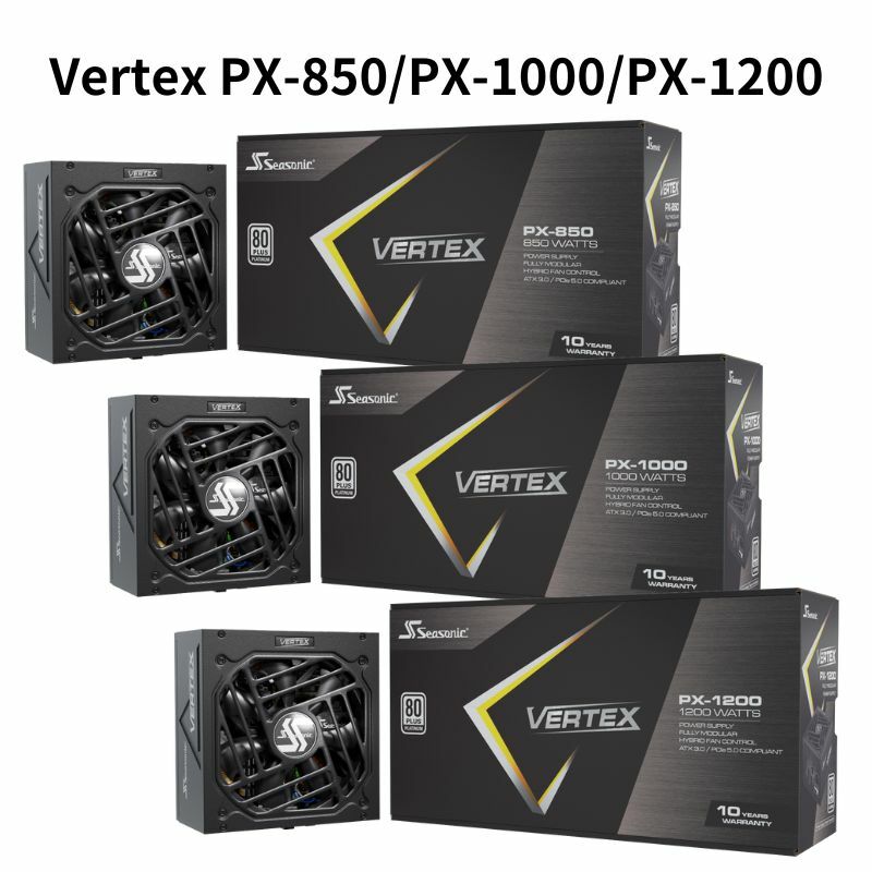 米特3C數位–SeaSonic 海韻 Vertex PX-850/PX-1000/PX-1200 白金全模電源供應器