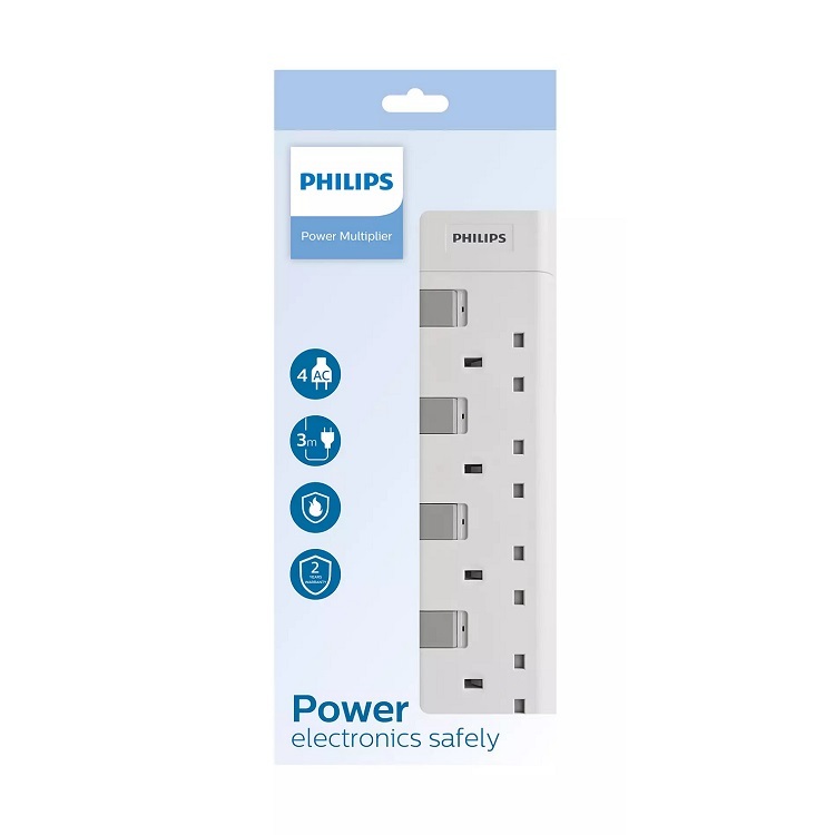 Philips 4 位拖板 3米 CHP3140WB