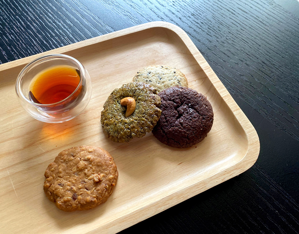 巧克力鹽花餅乾、貓空鐵觀音腰果餅乾