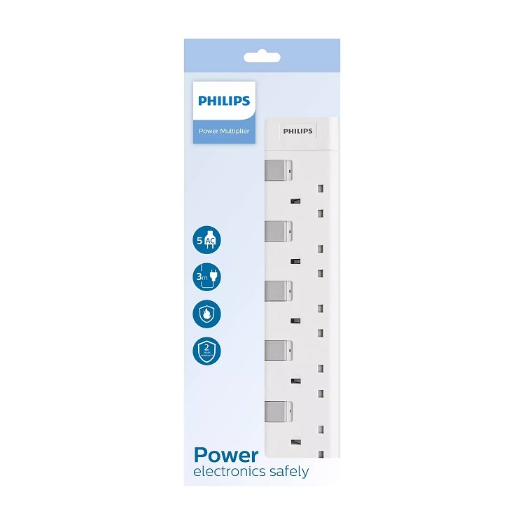 Philips 5 位拖板 3米 CHP3150WB
