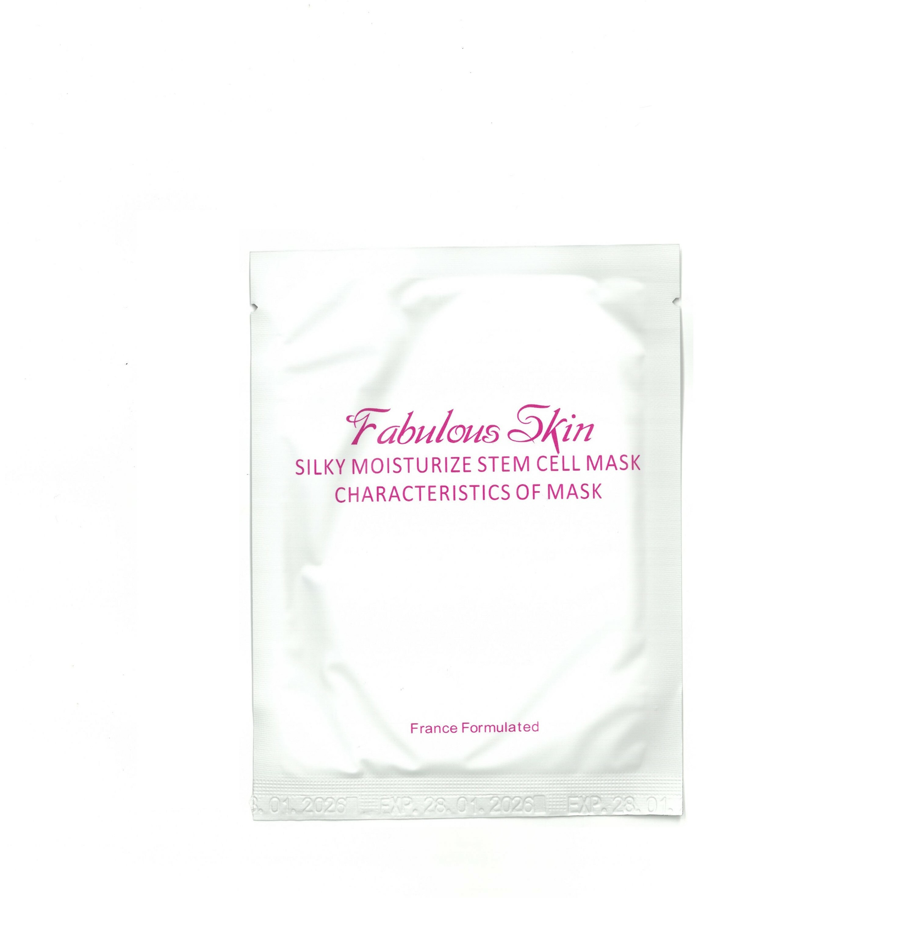Fabulous Skin蛋白蠶絲抗敏面膜  (藍字) / Fabulous Skin 膠原除斑美白面膜 (金字) / Fabulous Skin 幹細胞緊緻修護面膜 (粉紅色) (8片)