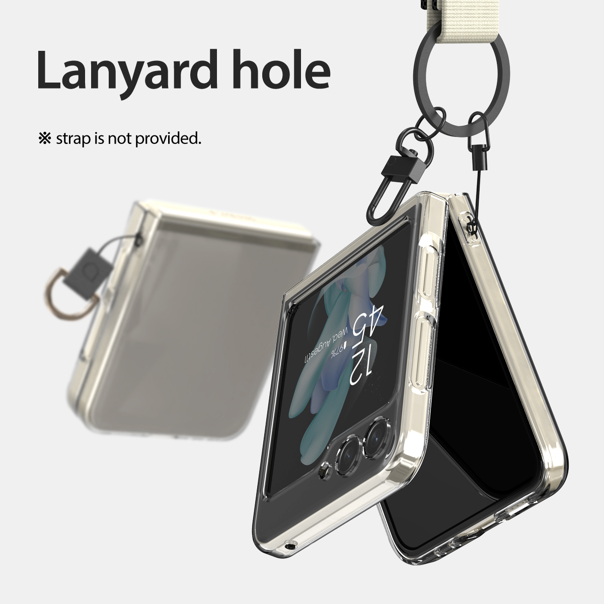 araree Nukin 高清透明硬殼- Galaxy Z Flip 5 | 韓國製造