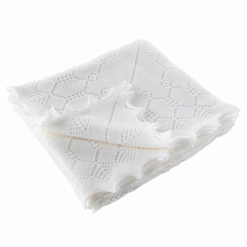 G.H.HURT＆SON 純淨典雅羊毛包巾(優雅白)-夏綠蒂小公主款