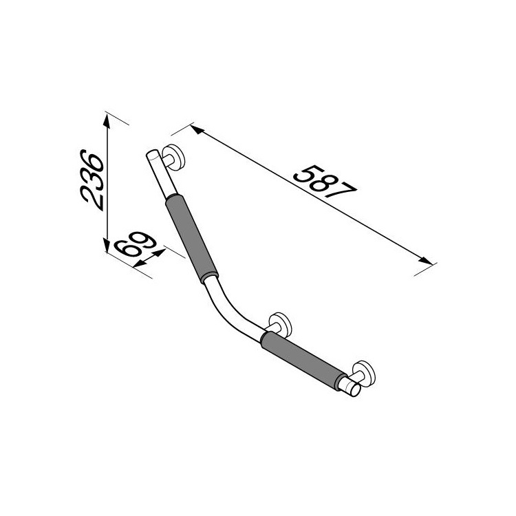 Geesa "Comfort & Safety" 915809-62-L Safety grip Handle
