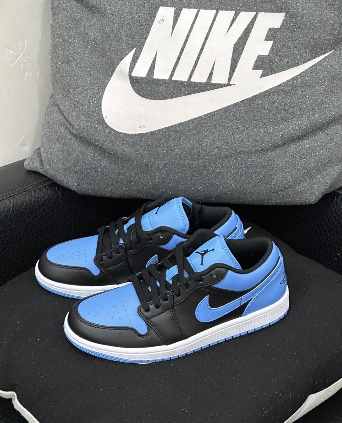 NIKE Air Jordan 1 Low "University Blue" 黑藍 大學藍