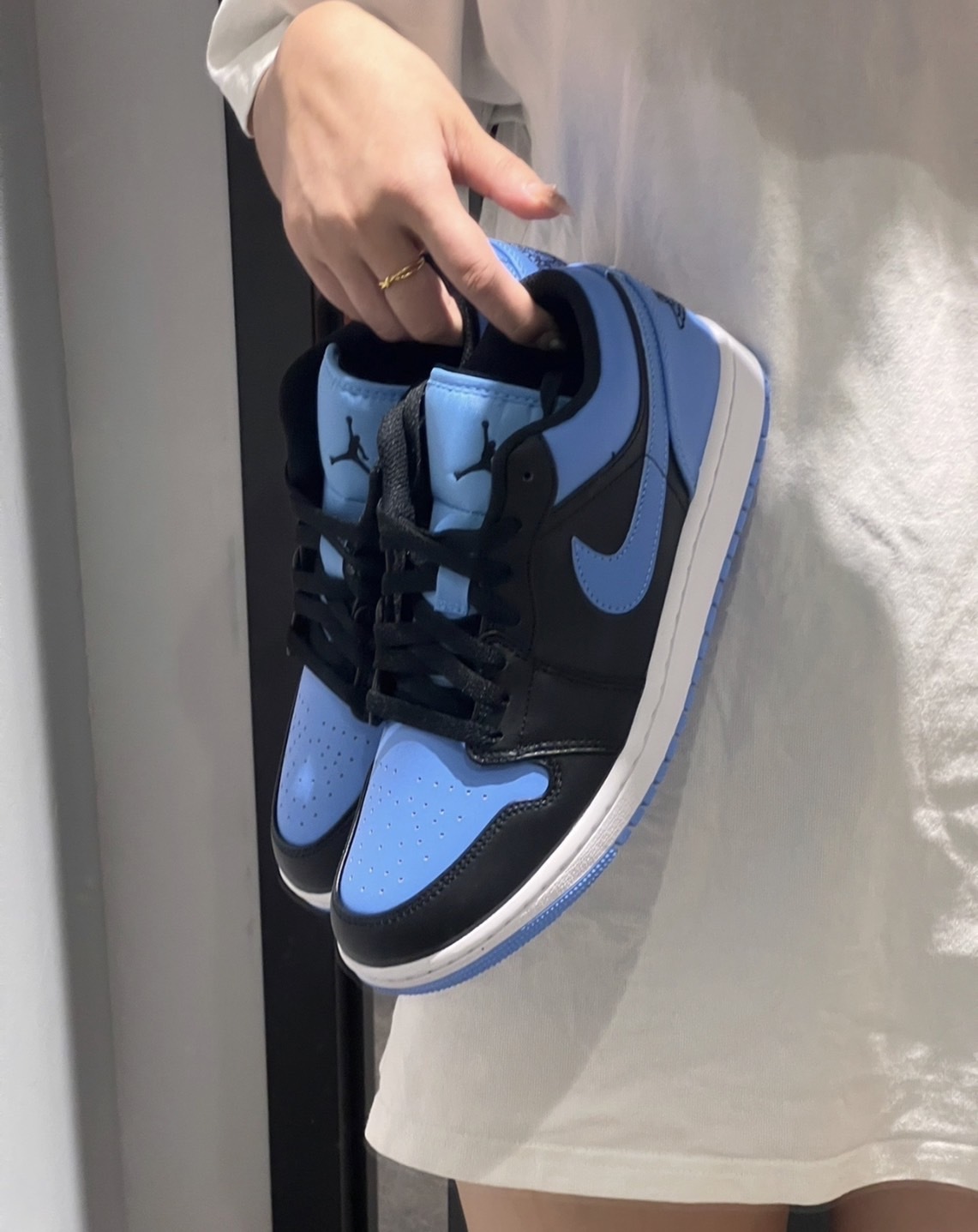 NIKE Air Jordan 1 Low "University Blue" 黑藍 大學藍