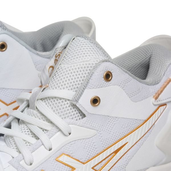 ASICS 籃球鞋 GEL BURST 26 全白 金黃 男 1063A048100