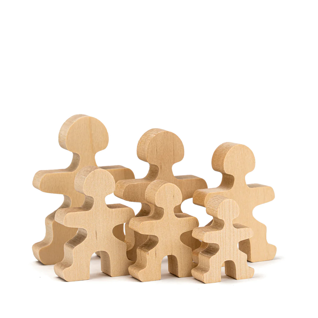 flockmen 木製大力士大小人物疊疊樂(30pcs)