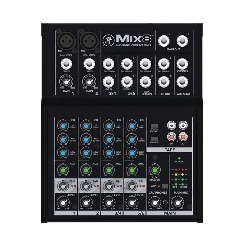 Mackie Mix8 8軌 小型混音器