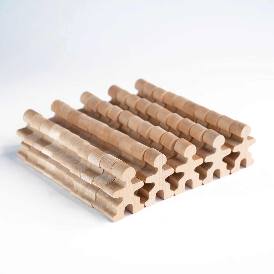 flockmen 木製大力士迷你人物疊疊樂(50pcs)