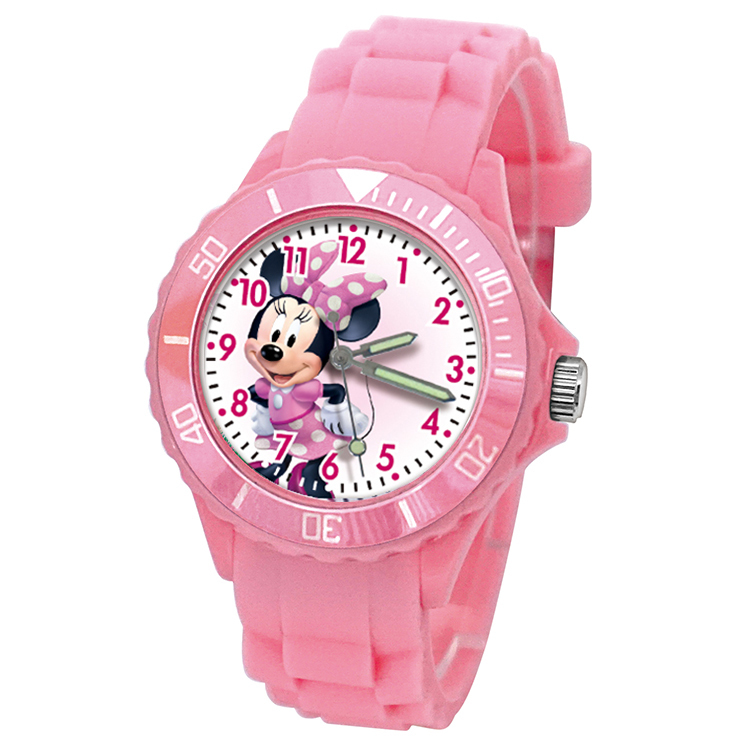 【迪士尼】米妮果凍系列運動彩帶手錶