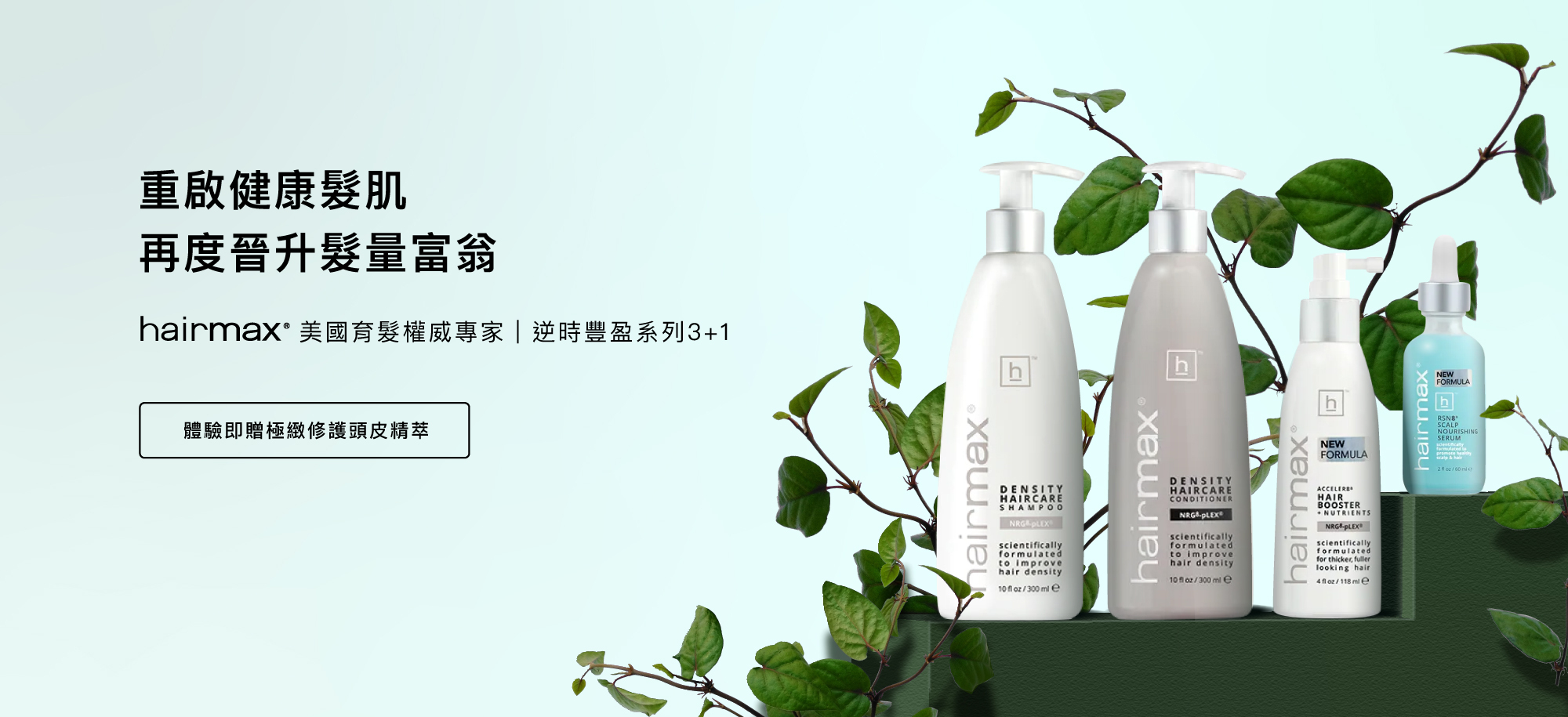 Hairmax｜逆時豐盈專業洗護四件組