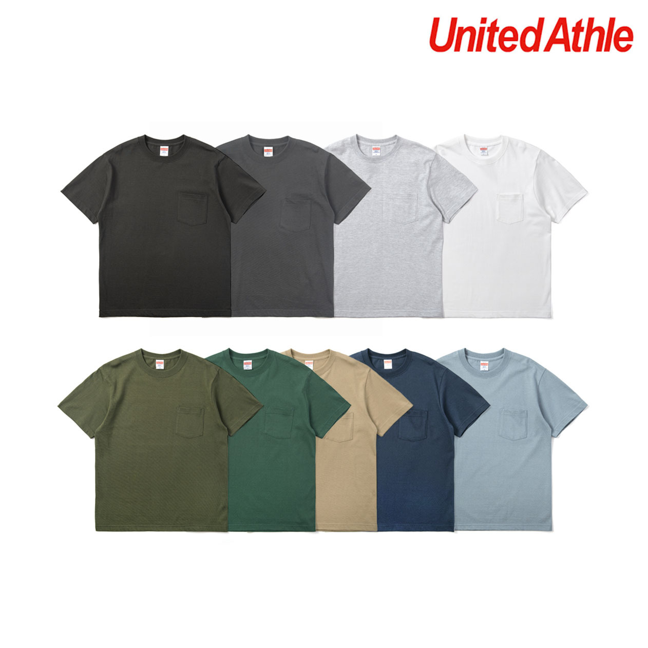 日本授權United Athle 5.6OZ 口袋短TEE 5006-01 UA 舒適