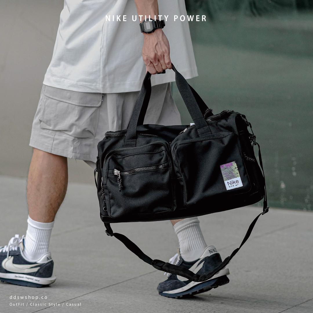 Nike Utility Power 黑色 行李袋 多置物袋 FB2825-010