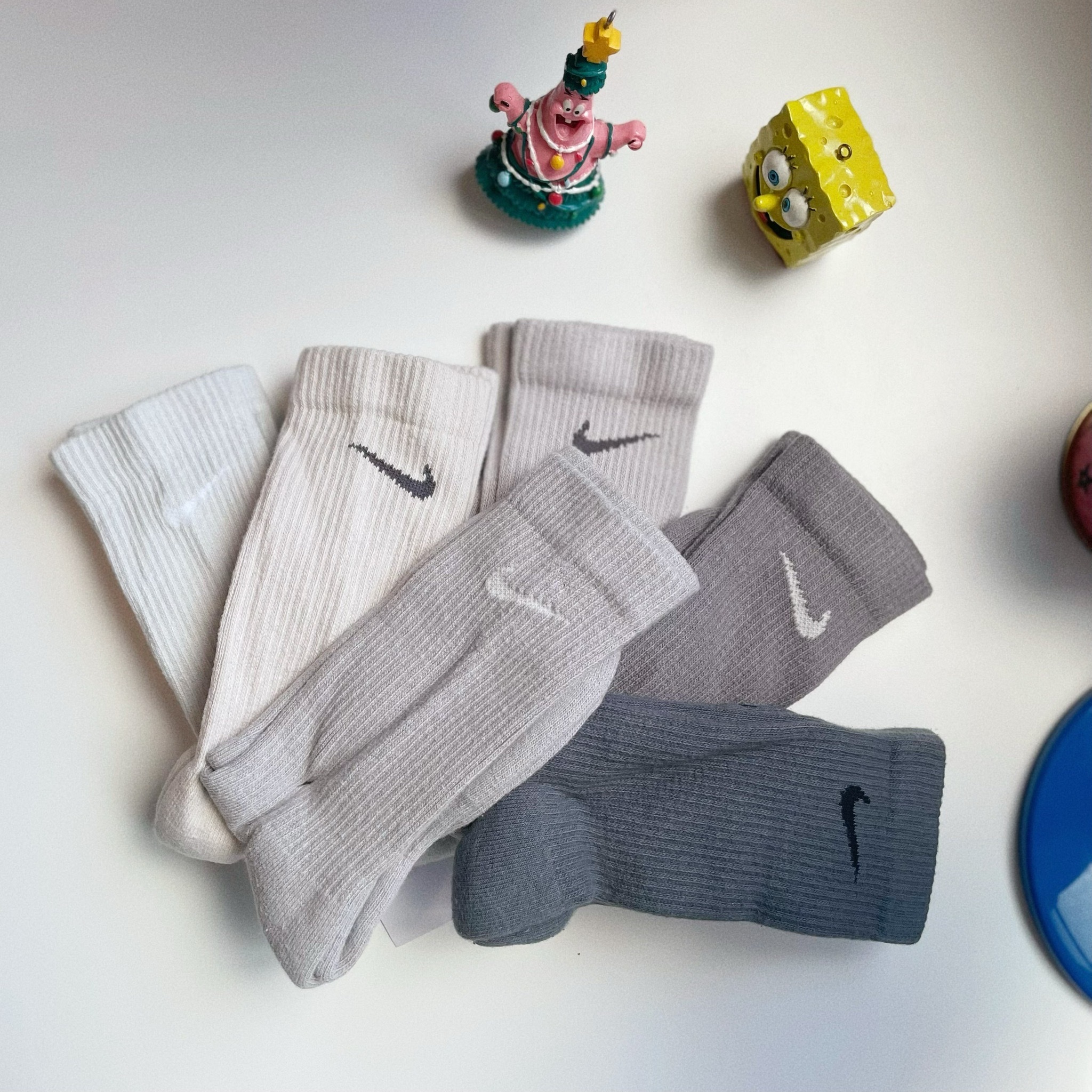 Nike Socks 雲霧灰 奶茶 灰色漸層 國外限定 襪子 長襪 小腿襪 六雙一組 SX6897-991