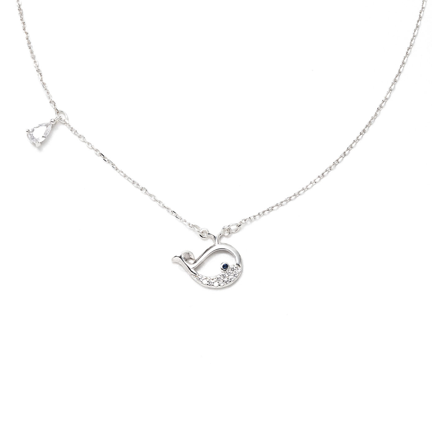 純銀,鯨魚,鎖骨鍊,項鍊