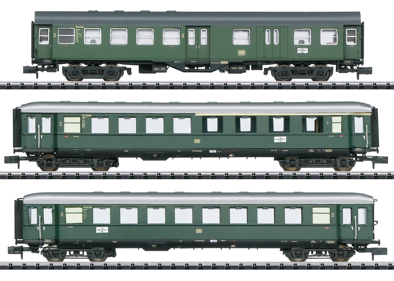 Minitrix 18209 N-scale Limited Stop Fast Passenger Train in the Danube Valley