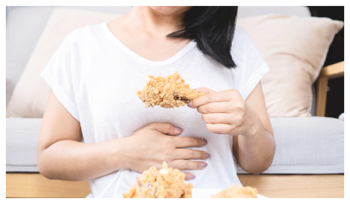 健康知識Plus文章,吃炸雞容易為食道逆流