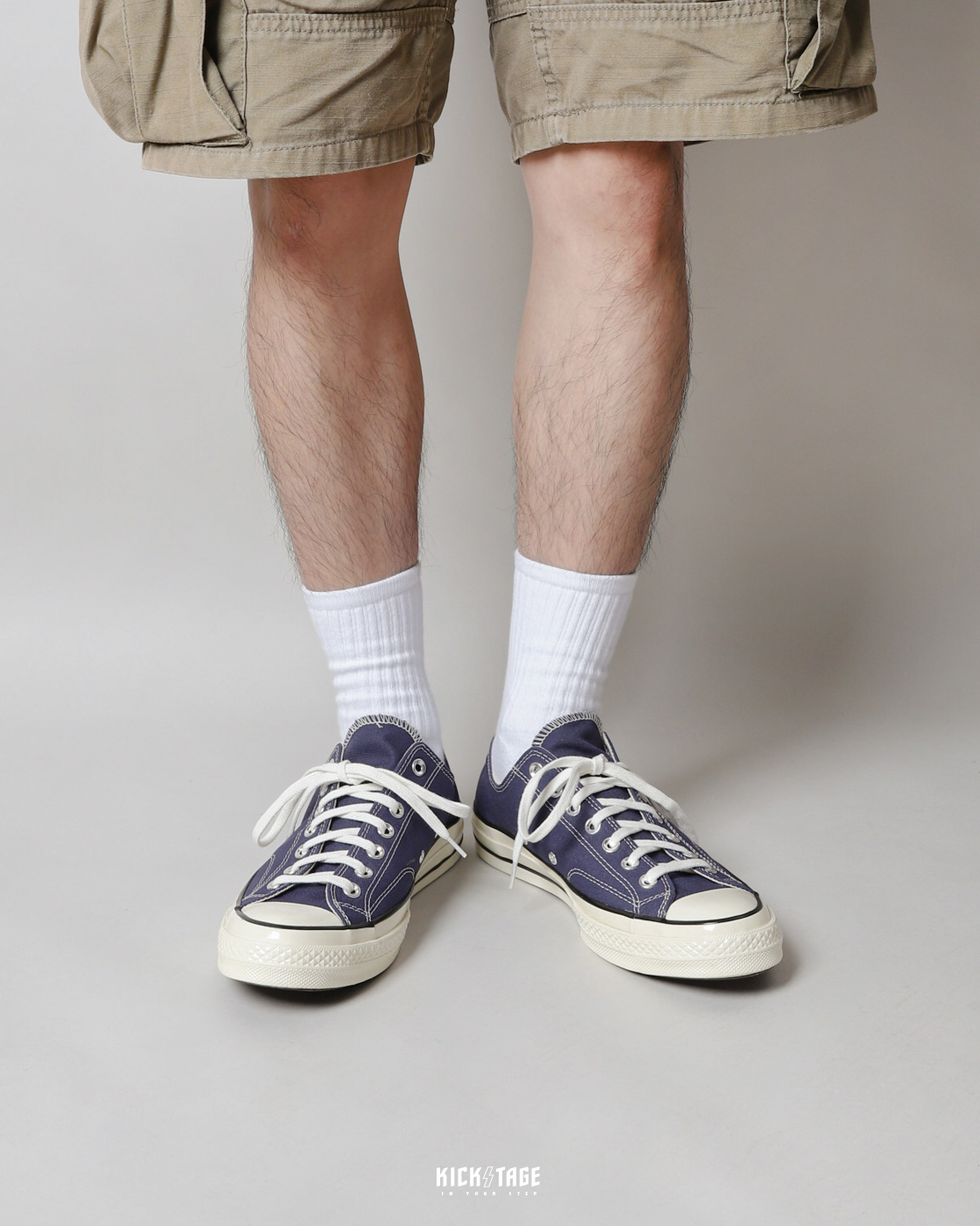 <特價，不退換> CONVERSE CHUCK 70 1970 深藍色 奶油底 復古 低筒 黑標 休閒鞋 帆布鞋 男女鞋【A04592C】