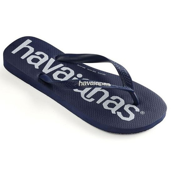 HAVAIANAS 哈瓦仕 人字拖 TOP LOGOMANIA 海軍藍 夾腳拖 男 41442640555M