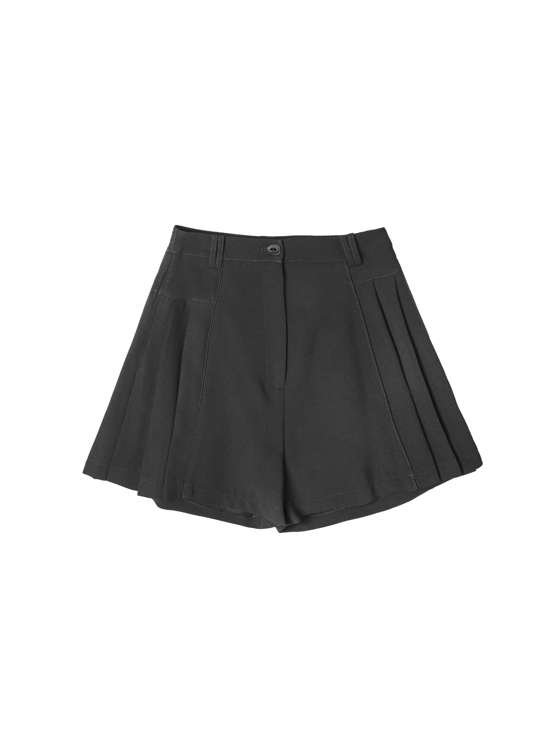Pleats Side Detail Shorts - B238Z