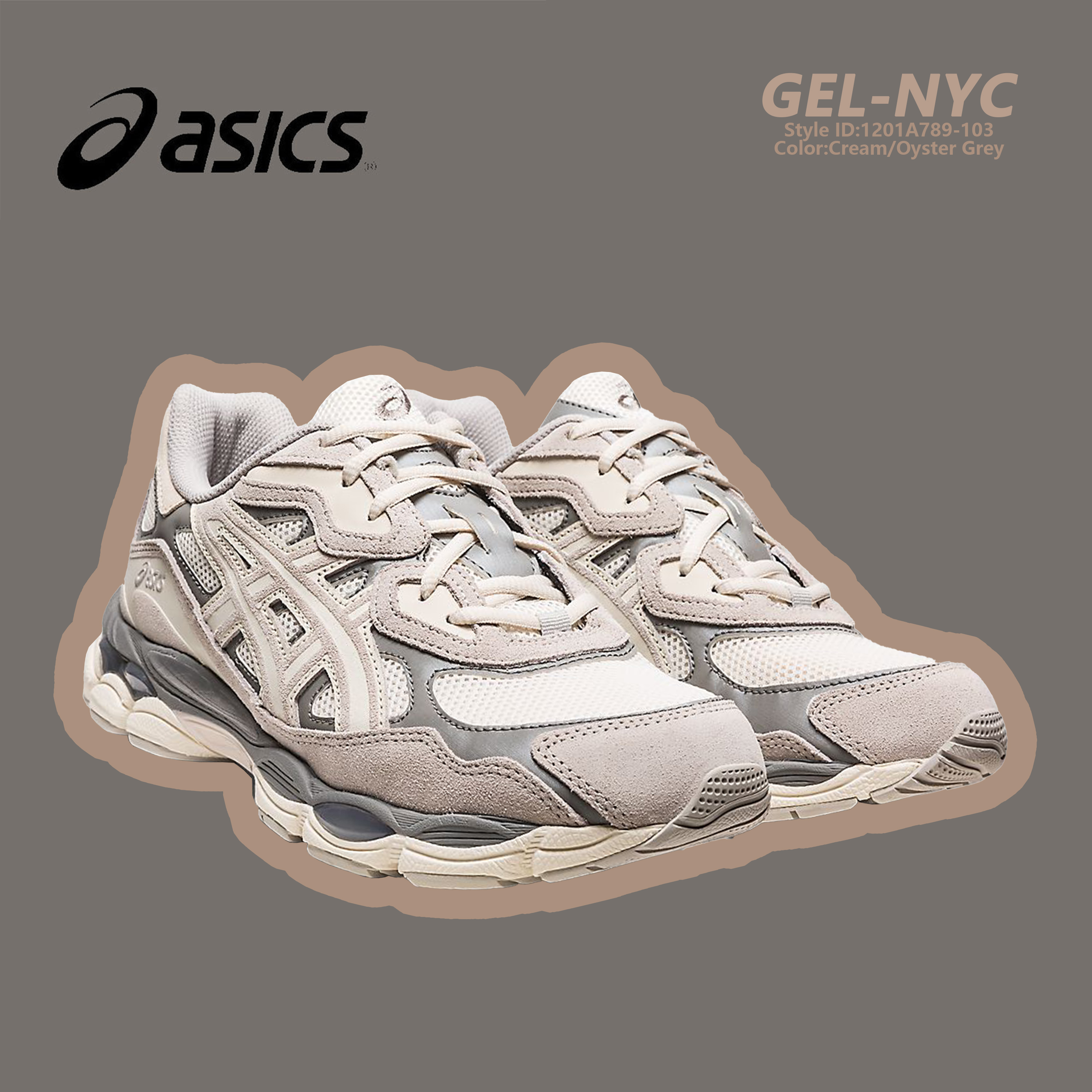 ASICS GEL-NYC Urbancore Cream Oyster Grey