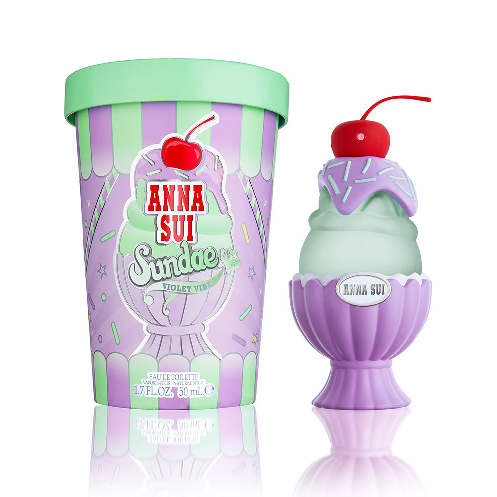 ANNA SUI安娜蘇 SUNDAE果漾聖代淡香水-Violet Vibe戀愛紫檸50ml