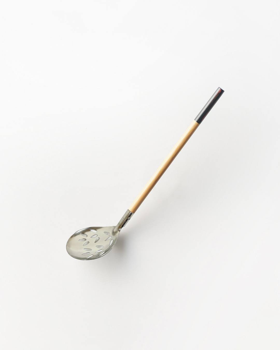 不銹鋼長竹柄 火鍋楓葉網杓｜相澤工房