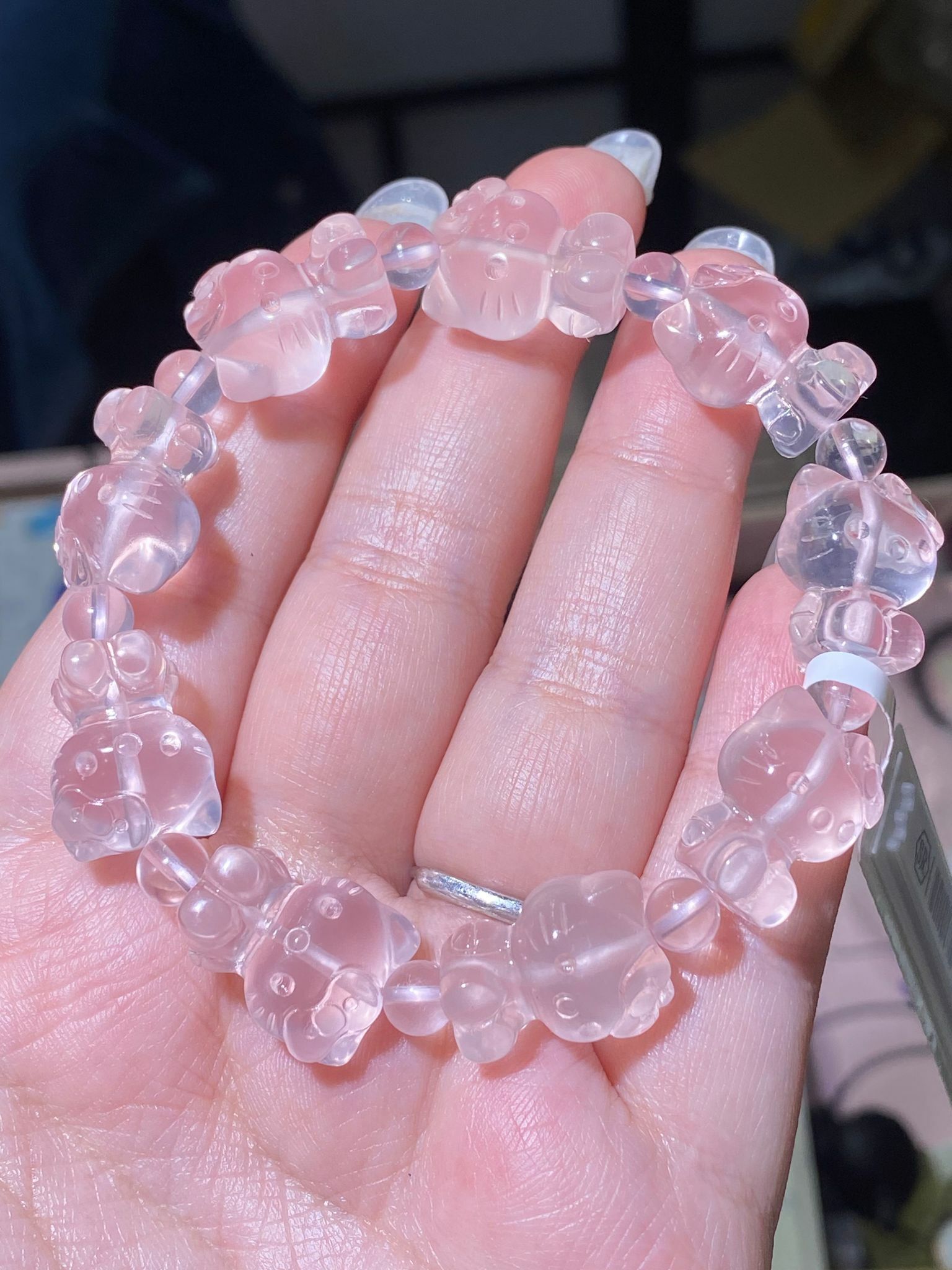 冰粉晶HELLO KITTY手串