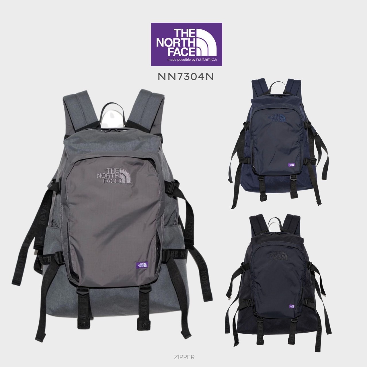 日本限定紫標THE NORTH FACE CORDURA NYLON DAY PACK NN7304N