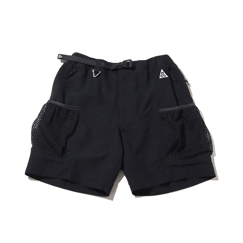 NIKE AS M ACG SNOWGRASS CARGO SHORT 機能山系戶外黑短褲男款