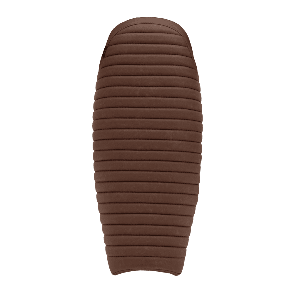 Motone 氣冷凱旋專用 薄窄 雙座 椅墊 橫條紋 深咖啡