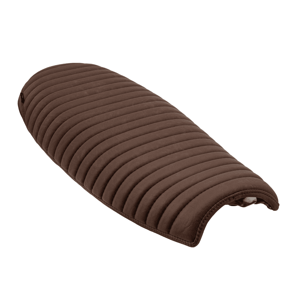 Motone 氣冷凱旋專用 薄窄 雙座 椅墊 橫條紋 深咖啡